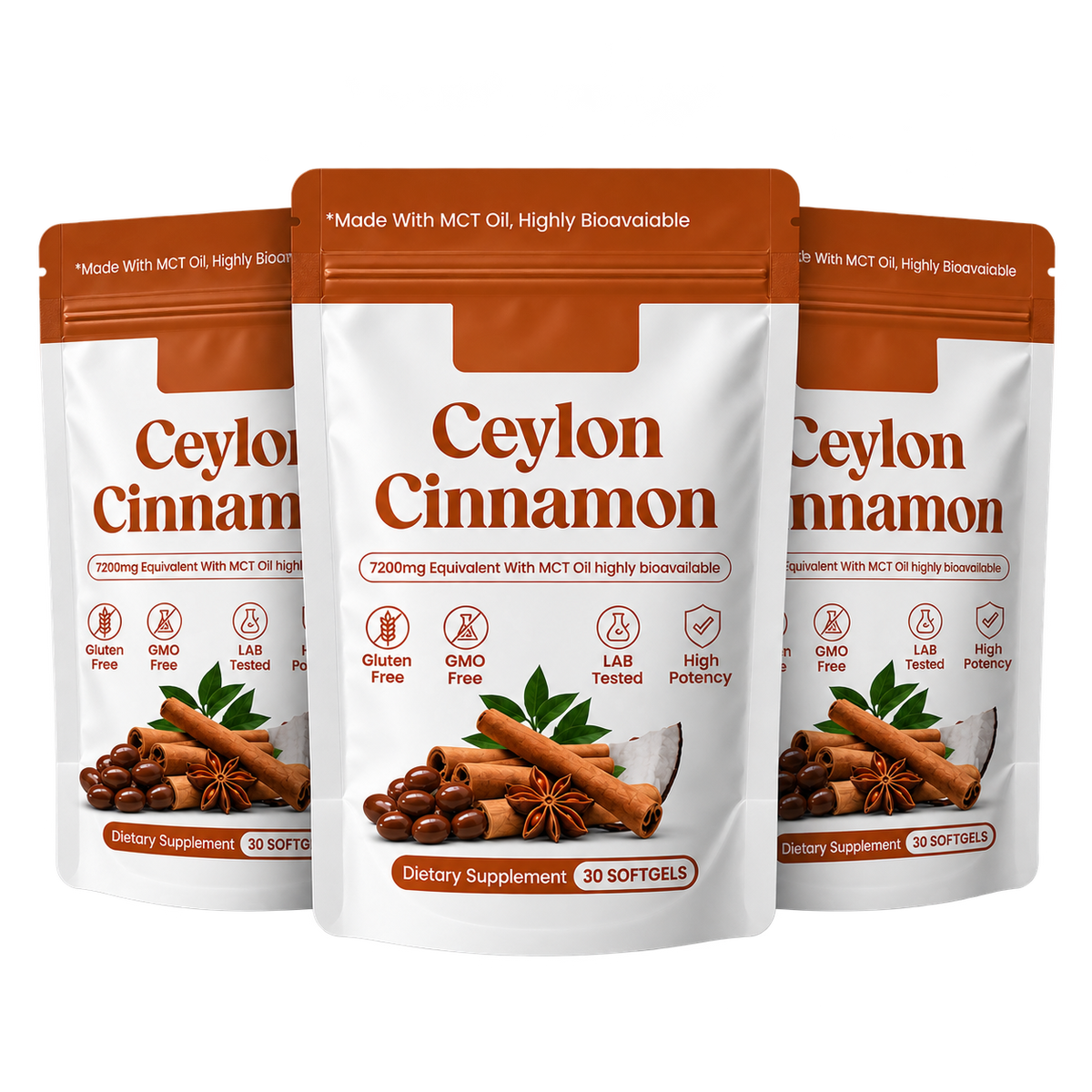 Ceylon Cinnamon 7200mg with MCT Oil