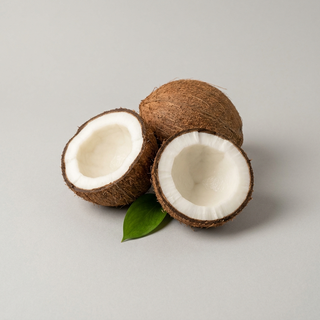 Coconut halves for MCT oil